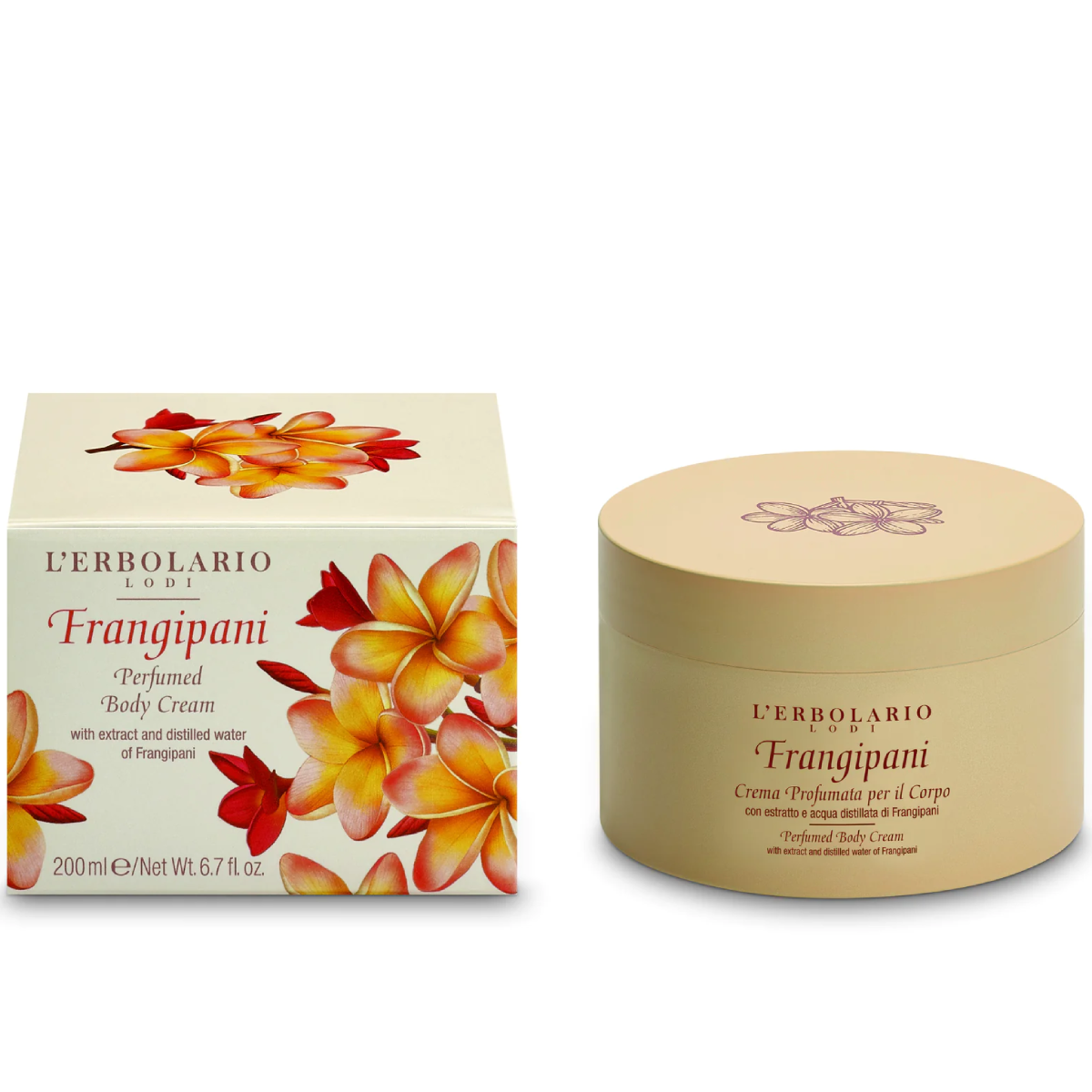Frangipani Perfumed Body Cream 200ml -  organic-lab-my.myshopify.com