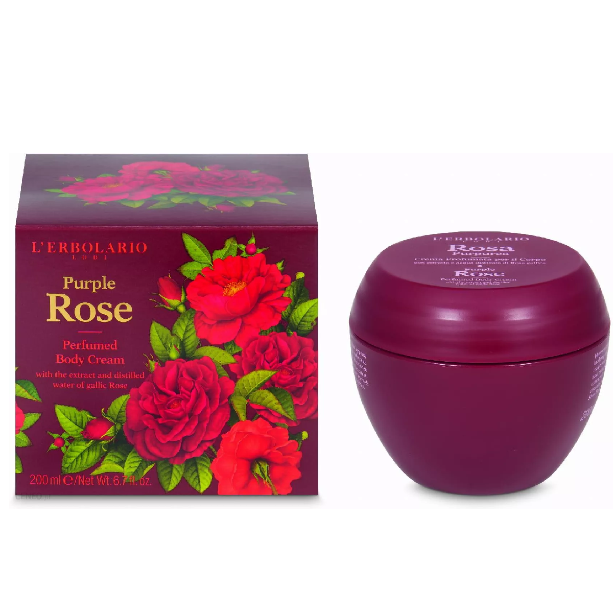 Purple Rose Perfumed Body Cream 200ml -  organic-lab-my.myshopify.com
