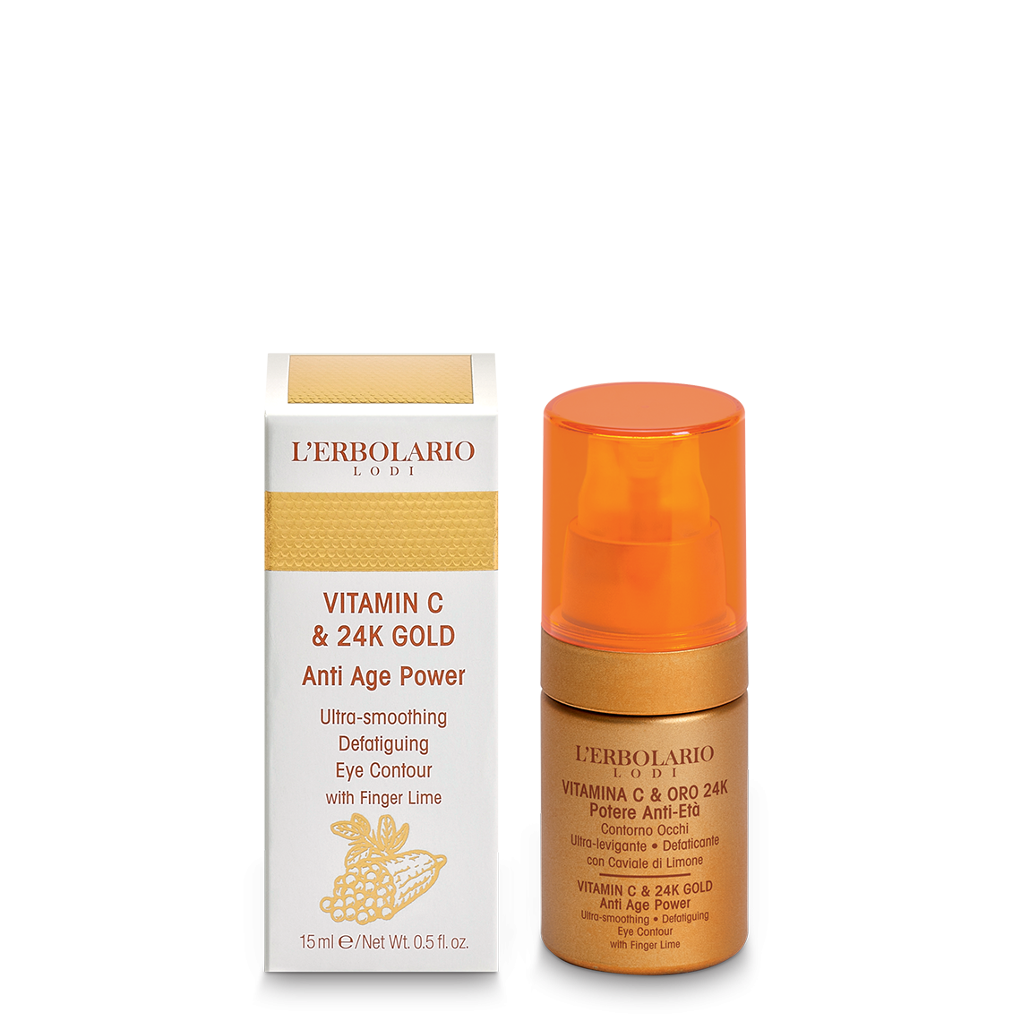 Vitamin C and 24K gold Eye Contour 15 ml -  organic-lab-my.myshopify.com