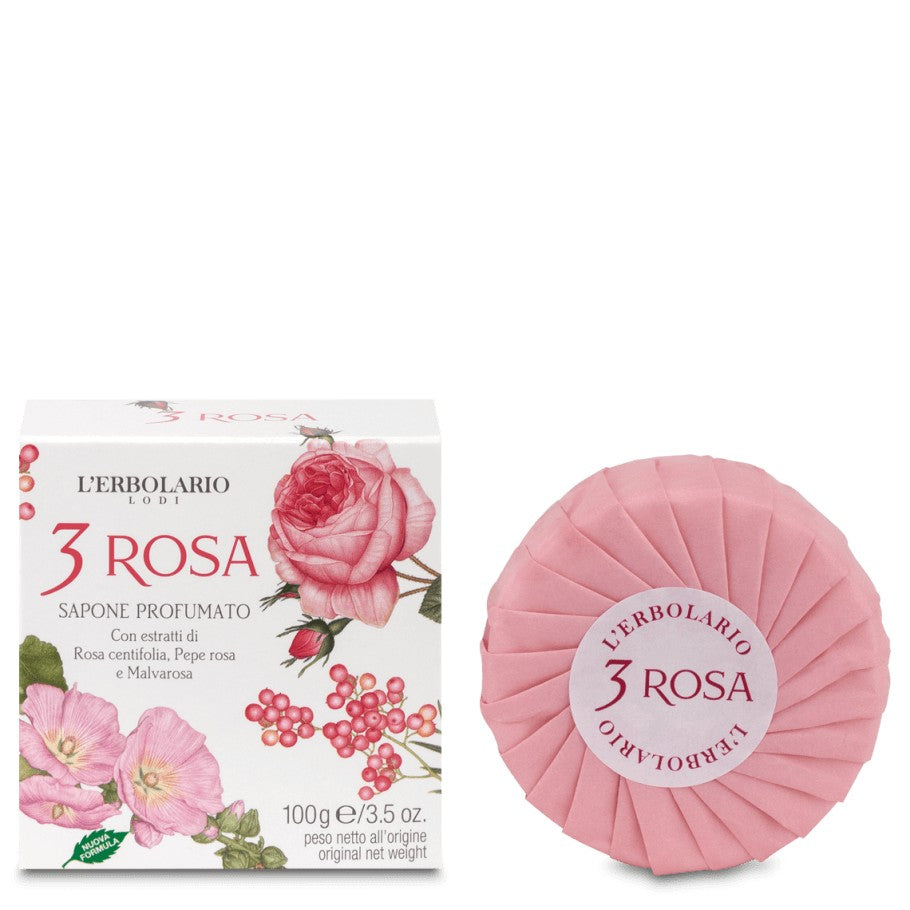 3 Rosa Soap 100g -  organic-lab-my.myshopify.com