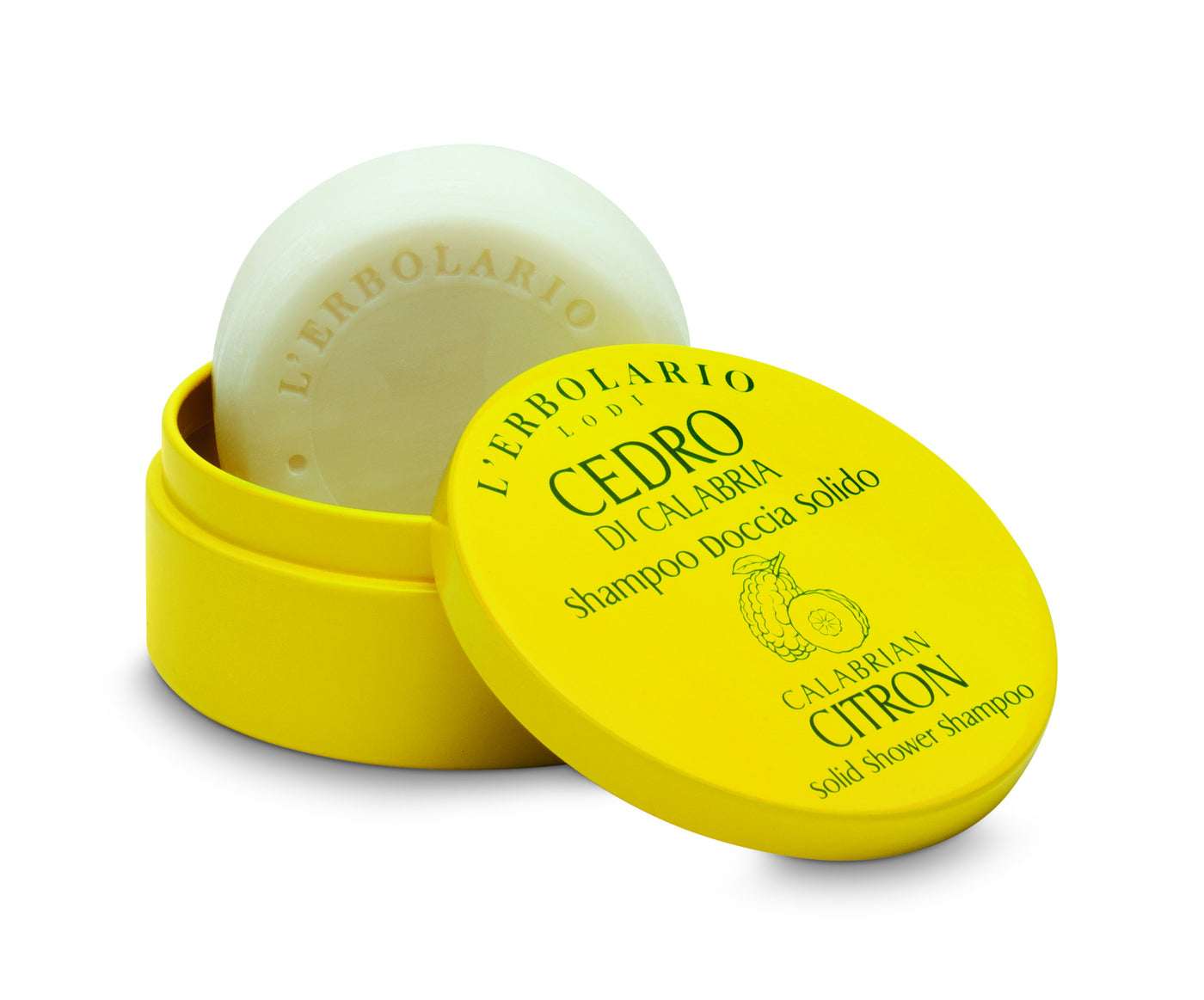 Calabrian Citron Solid Shower Shampoo 60g Limit edit -  organic-lab-my.myshopify.com