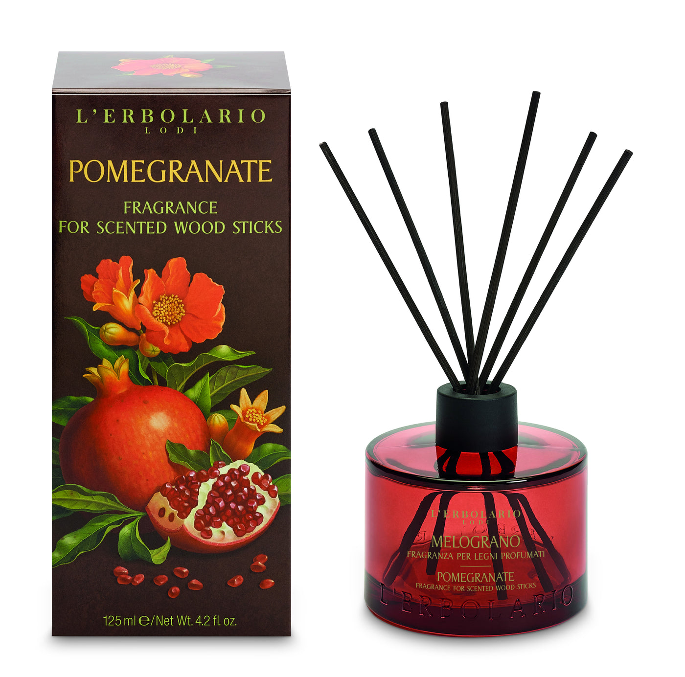 Pomegranate Fragrance for Scented Wooden Stick 125 ml -  organic-lab-my.myshopify.com