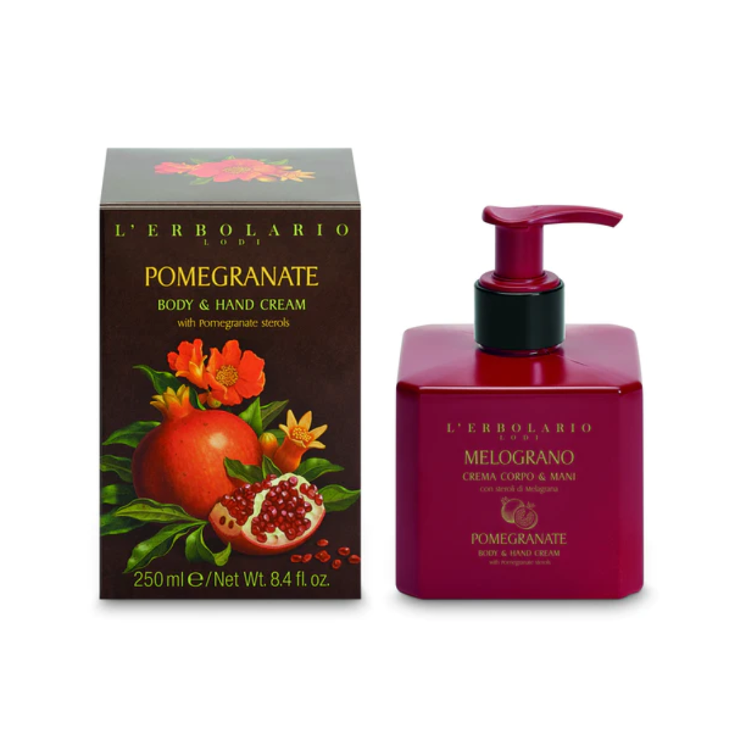 Pomegranate Body & Hand Cream 250 ml L'erbolario 100 Made in Italy